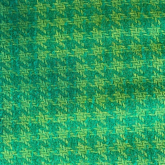 Vintage Green and Yellow Houndstooth Skirt - Picture 2 of 6